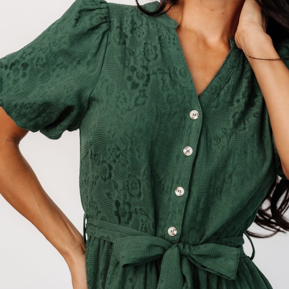 Baltic Born Philippa Midi Dress Green Size M - Picture 2 of 8